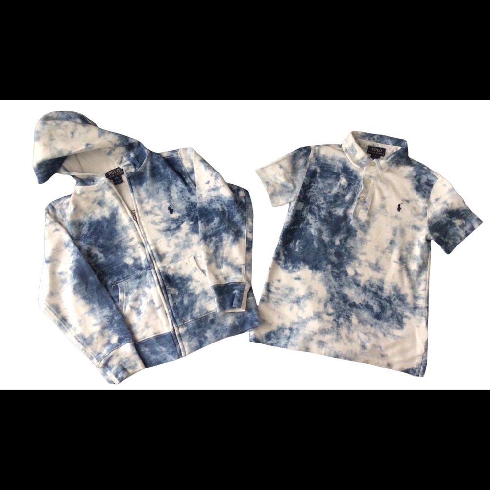 Ralph Lauren Polo Hoodie & Short Sleeve Shirt Set